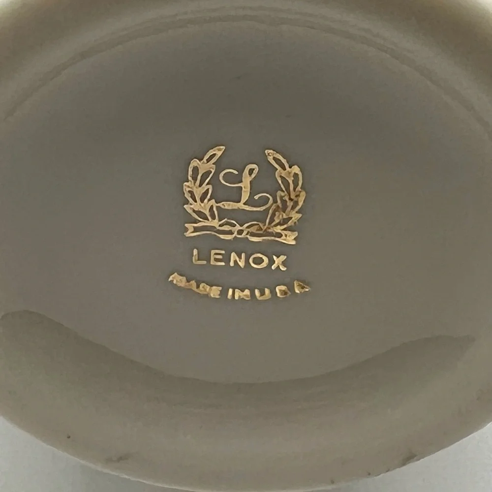 Vintage Lenox Tall Vase with Hand Decorated 24k Gold Band